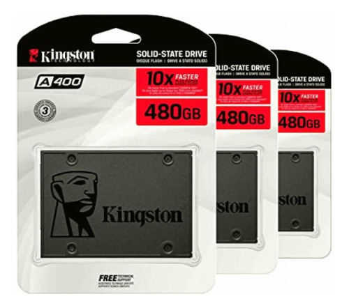 Psa Kit 3 Piezas De Disco Duro Kingston Ssd A400, Capacidad: