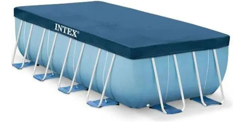 Cubierta estructural rectangular para piscina de 4,60 m x 2,26 m Intex, color azul