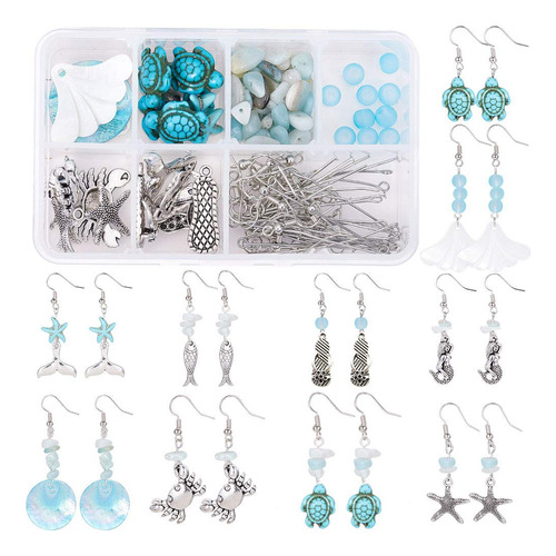 Sunnyclue 1 Caja Diy 10 Pares De Aretes De Cangrejo De Estre