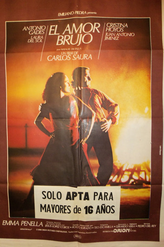 Poster  El Amor Brujo Con Antonio Gades  Original Sin Banner