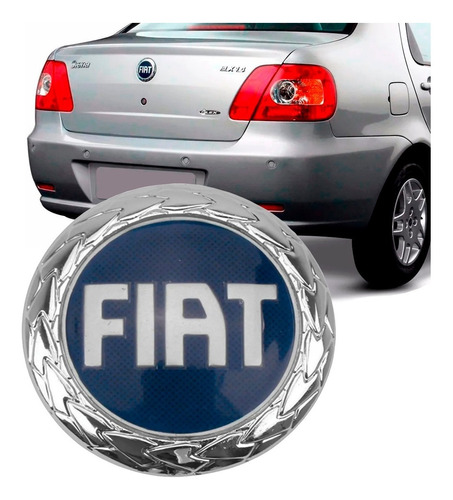 Emblema Logo Da Mala Fiat Siena 2005 2006 2007 G3 Azul Novo | Parcelamento  sem juros