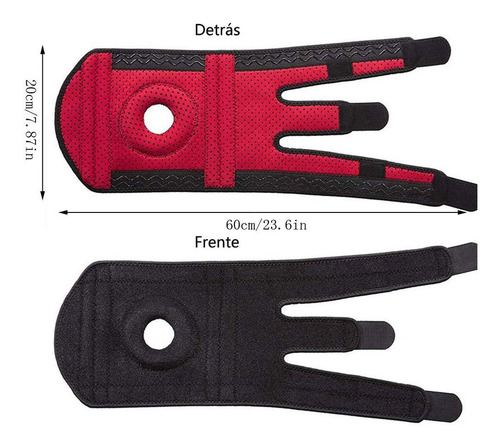 Imagen 3 de 7 de Rodillera Deportiva Ortopedica Soporte Protector Articulado