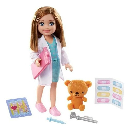 Muñeca Barbie Mundo De Chelsea Profesiones 1 Pza Jwzs-96