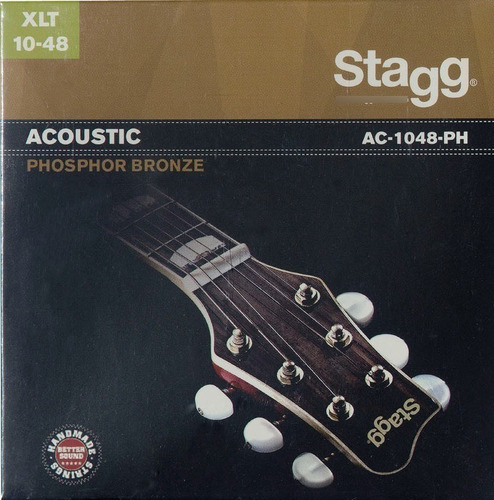 Cuerdas Guitarra Acustica 010 - 48 Encordado Stagg Ac1048ph