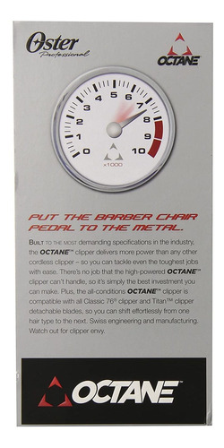 Oster Professional 76550-00 Octane Cortapelos Inalámbrico, G