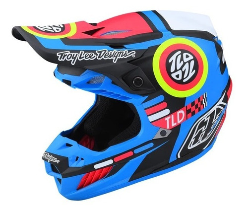 Casco Motocross Troy Lee Se5 Composite Drop In Azul/ Negro