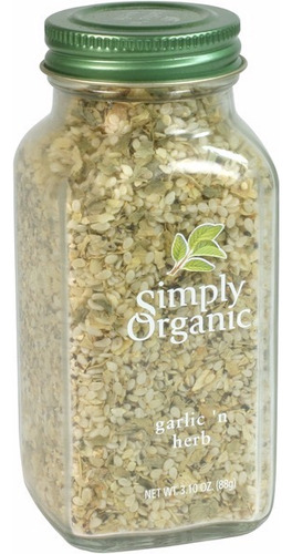 Simply Organic Ajo E Hierbas Garlic N Herb 88g Se