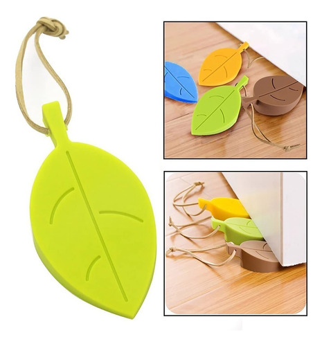Vittak Kit Com 4 Aparador Peso Porta Silicone Divertido Decoração Cor Sortidas Forma Folha