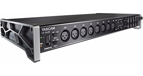 Tascam Us-16x08 - Interface De Audio 16 Entradas/ 8 Salidas Con Midi/ In Y Midi/ Out, Con 48v, Para Rackear. Incluye Usb