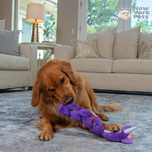 Pelúcia Twistiez Unicórnio Brinquedo Recheável Cães Grande Cor Roxo