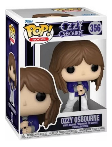 Boneco Funko Pop! Rocks Ozzy Osbourne 356 Com Microfone