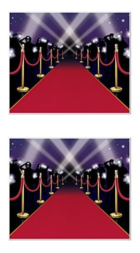 , 2 Piece Red Carpet Insta-murals, 5' X 6'