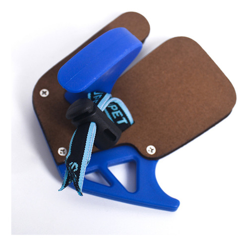 Arco Recurvo Lengüeta Compatible Con Dedo Protector Azul L