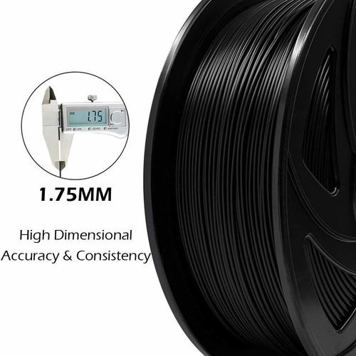 Filamento De Impresora Material De Impresión 3d 1 Kg 1,75 Mm Negro