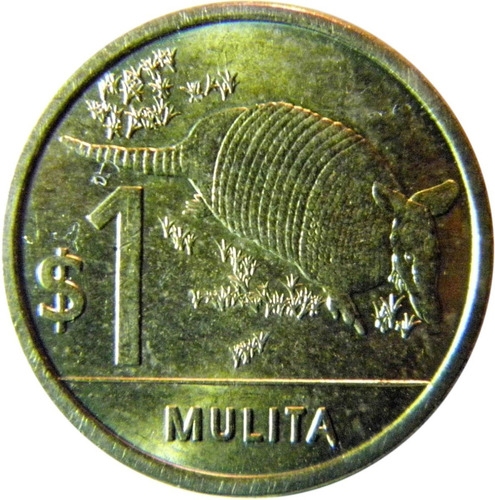 Moneda Uruguay 1 Peso 2012