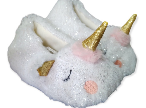 Pantufla Unicornio Kawaii Infantil Pantunfla Pijama Cute