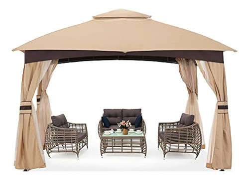 Abccanopy 10x10 Gazebos Para Exteriores Para Patio Con Redes