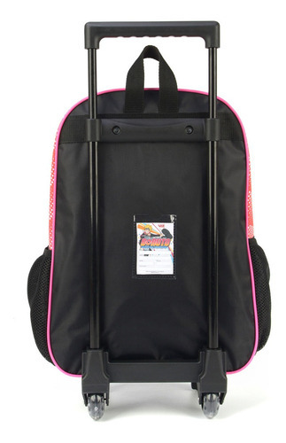 Kit Mochila Infantil Boruto Filho Naruto Escolar Com Estojo Cor Laranja/rosa