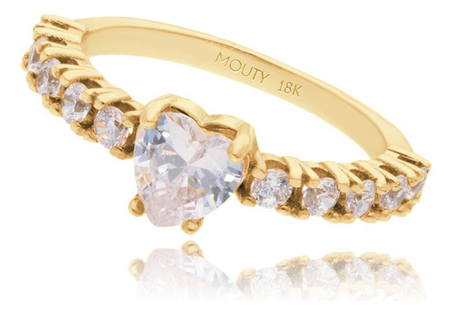 Anillo De Promesa Amour En Oro 18 Kilates Amor Mouty