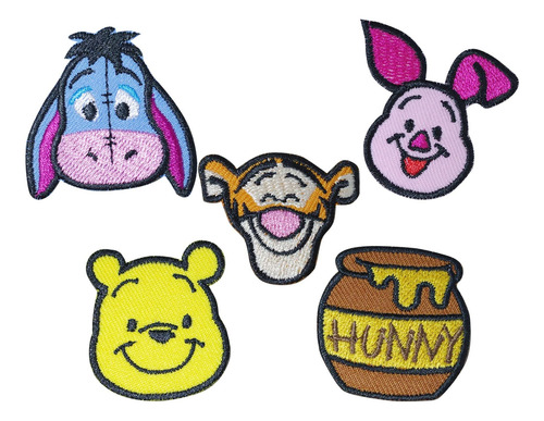 Octory 5 Uds. Parche Termoadhesivo Con Personajes De Dibujos