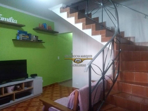 Imagem 1 de 20 de Sobrado Com 3 Dormitórios À Venda, 120 M² Por R$ 450.000,00 - Parque Santa Madalena - São Paulo/sp - So1312