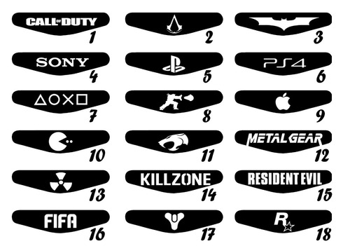 Playstation 4 Lightbar Set 100 Unidades Skin Stickers Ps4