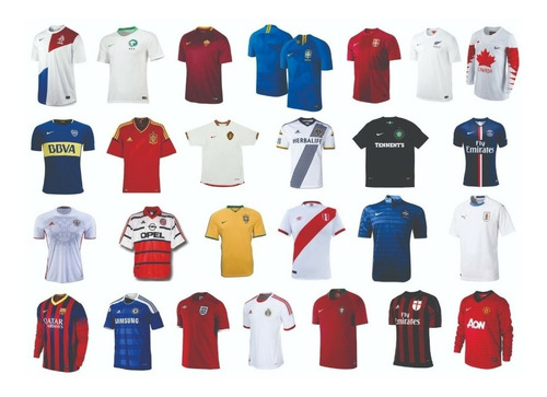 Coleção Camisas De Futebol - Celtic, Barcelona, Bayern, Psg