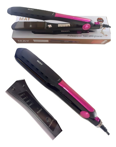 Plancha De Cabello May+control De Temperatura 40w Color Negro