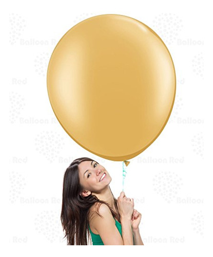 Globos Gigantes Biodegradables Afterloon® 36  Oro 3 Pack