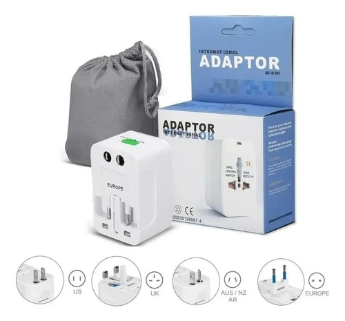 Adaptador Universal Viajero Internacional Enchufe 110v 220v