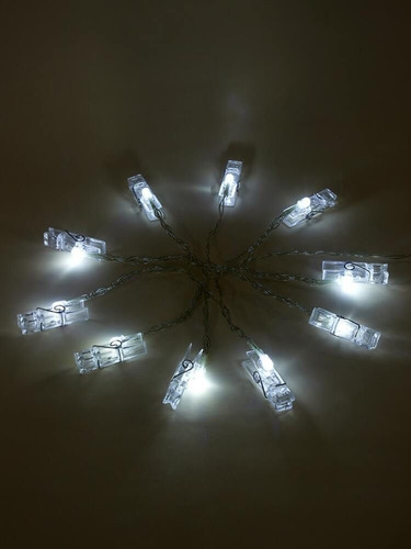 Imagen 6 de 6 de Luz Led De 20 Ganchos Para Fotos De 3 Mts.