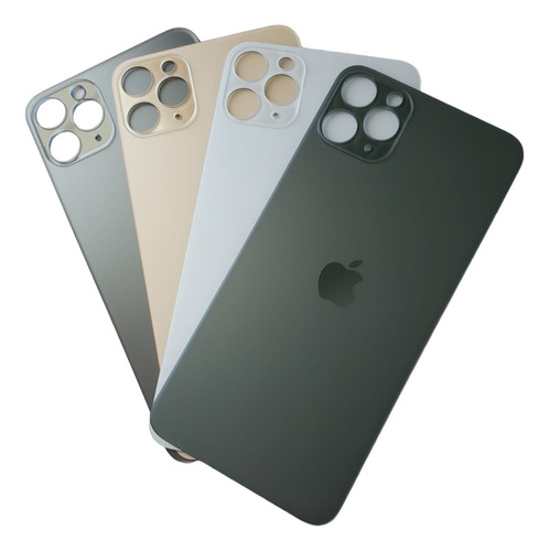 Tapa Para iPhone 11 Pro Max Color Blanco+adhesivo Aro Grande