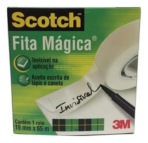 Fita Magica Scotch 19mm X 65m 3m