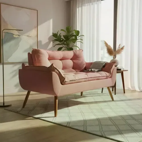 Namoradeira Opala Sofá Confortável  Balaqui Decor - R$ 389,9