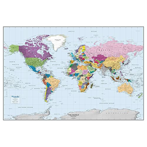 Mapa Político Del Mundo Colorido | Mapa Del Mundo Gran...