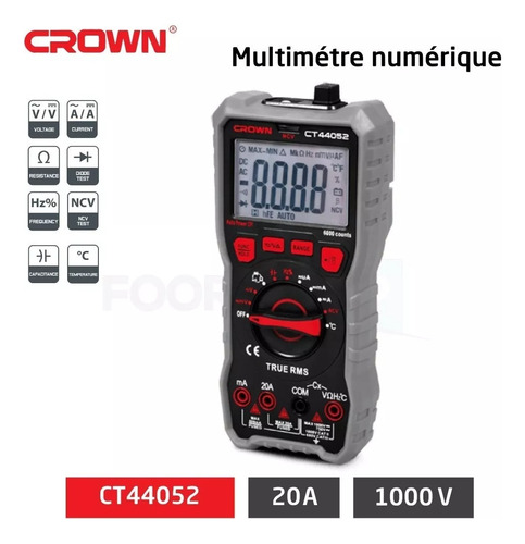 Tester Multimetro Digital Crown Japon Prof. - Electroimporta
