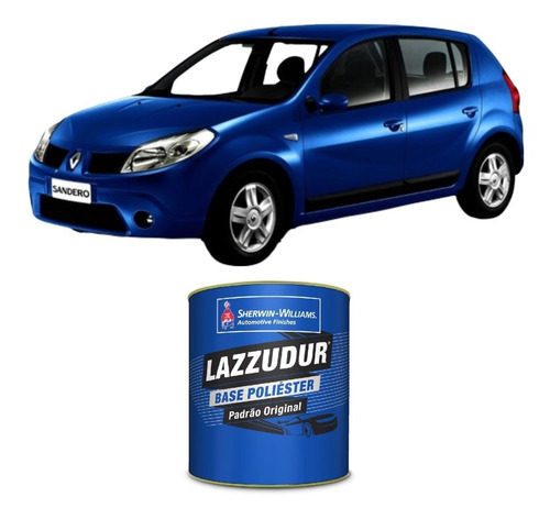 Tinta Automotiva Poliéster Azul Crepusculo Renault 3600ml