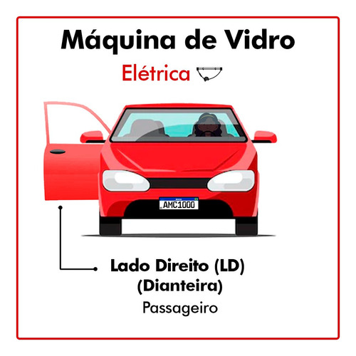 Máquina De Vidro S10 Blazer 95 96 97 A 2011 4p Dianteiro Ld