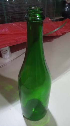 Botella De Vidrio  De 750 Cc Verde Para Bebida Artesanal 