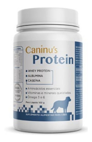 Suplemento Caninus Protein 100g Whey Albumina Caseina Caes
