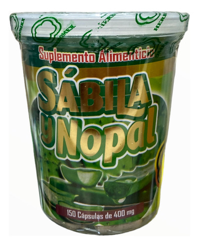 Sábila Y Nopal 150 Cápsulas Herbomex