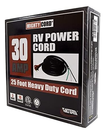 Valterra Cord Aend Rv Power Cord 25, Un Extremo Para Cablead