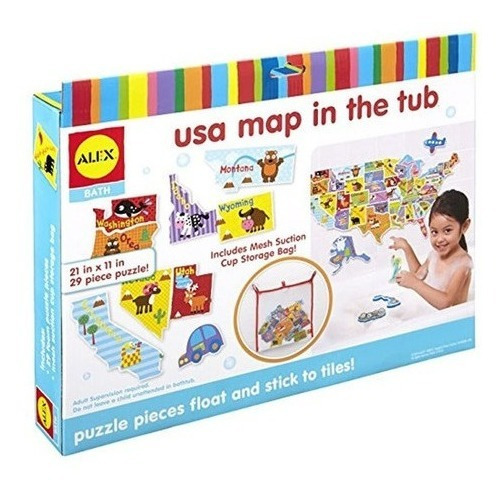 Alex Toys Rub A Dub Mapa De Ee. Uu. En La Bañera