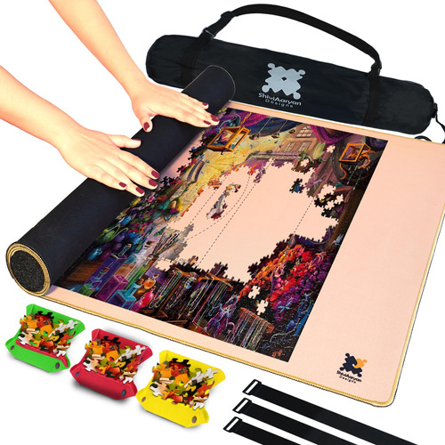 Jigsaw Puzzle Mat Puzzle Mat Roll Up - Tapetes De Goma Premi