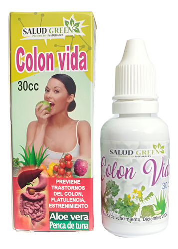 Colon Vida Gotas Orales Trata Problemas Del Colon - 30cc