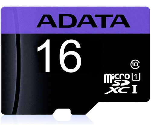 Memoria Micro Sd 16gb Adata Clase 10 Video Full Hd Celulares