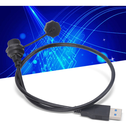 Conector Usb De Toma De Corriente Impermeable Tipo C, Rosca
