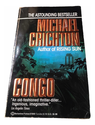 Libro Congo, En Inglés, Autor: Michael Crichton