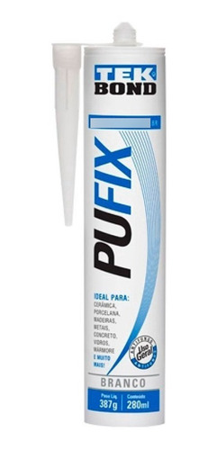 1 Cola Pu Fix Tekbond Branco 387g/280ml Fera 105169