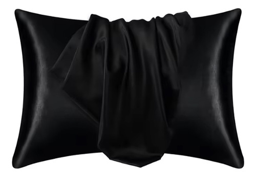 Fundas De Almohada Estándar De Seda Suave De 51 Cm X 66 Cm,